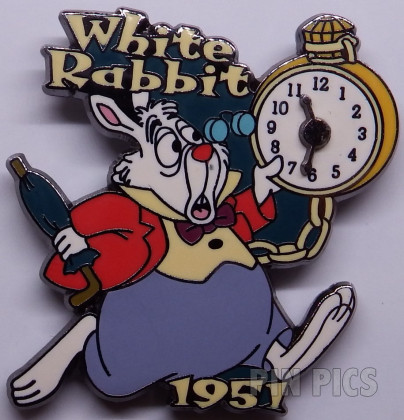 DIS - White Rabbit - 1951 - 100 Years of Dreams - Pin 22 - Alice in Wonderland