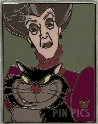 DL - Lady Tremaine and Lucifer - Villains with Pet - Hidden Mickey 2009