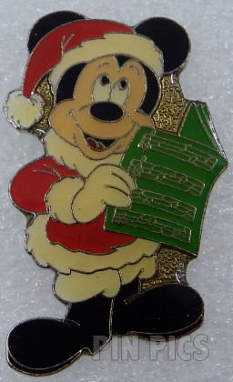 DLP - Mickey - Christmas Caroling - Singing - Santa Outfit