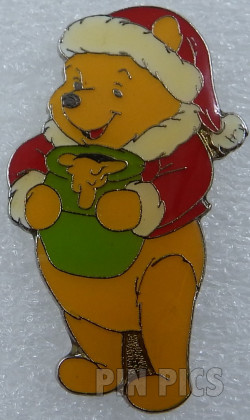 DLP -  Pooh With Hunny Pot - Christmas - Santa Outfit