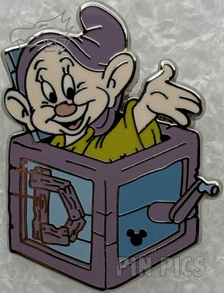 DL - Dopey - Letter D - Seven Dwarfs Jack in the Box - Hidden Mickey 2009
