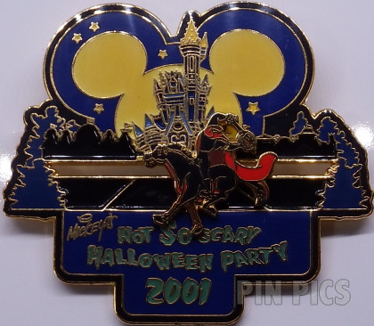 Headless Horseman Glow in the Dark Slider pin Mickey's Not So Scary Event 2001