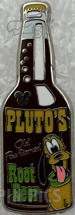 DL - Pluto - Old Fashioned Root Beer - Soda Bottle - Hidden Mickey 2010 - Completer