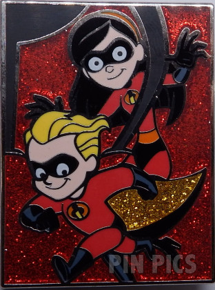 2013 Pixar Mystery Collection-The Incredibles- Dash and Violet
