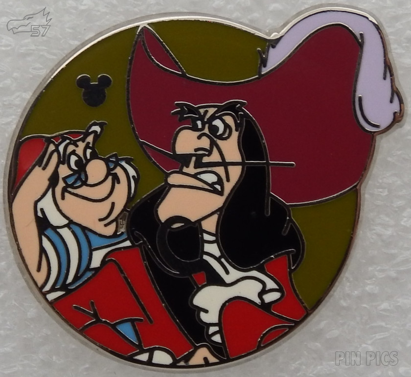 DLR - 2013 Hidden Mickey Series - Peter Pan and Friends - Smee and Captain Hook