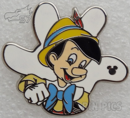 DL - Pinocchio - White Glove - Hidden Mickey