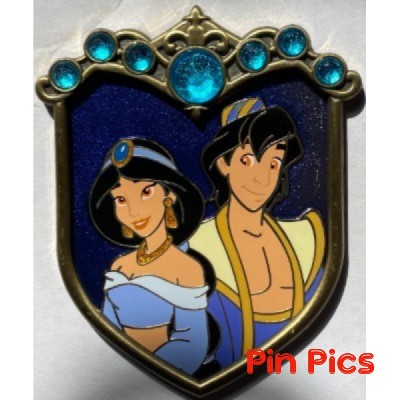 WDI - Jasmine and Aladdin - Couples Crest - Prince Princess
