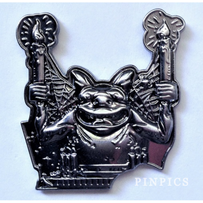 Haunted Mansion Reveal/Conceal Mystery Bat Puzzle - Gargoyle Candelabra - Conceal