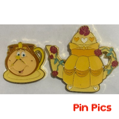 Loungefly - Belle & Cogsworth Set - Princess Teacup - Mystery