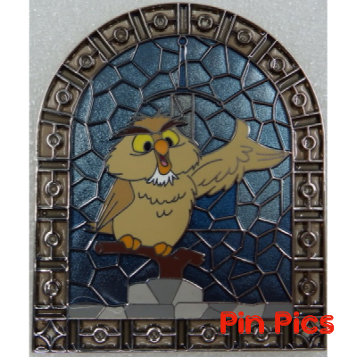 WDI - Archimedes - Birds - Stained Glass Mosaic - Sword in the Stone