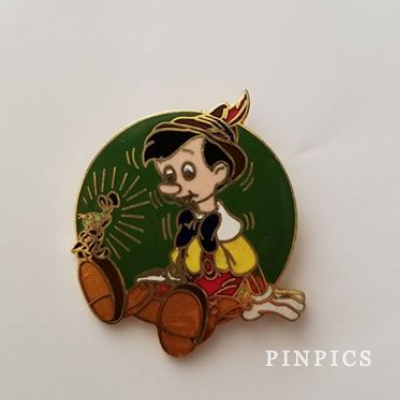 Pinocchio Sitting with Jiminy Cricket 