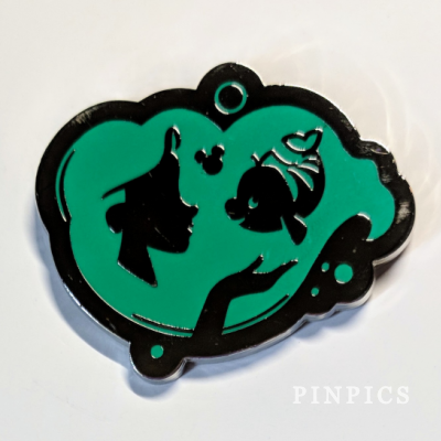 DL - Ariel and Flounder - Little Mermaid - Princess Profile Silhouettes - Hidden Mickey
