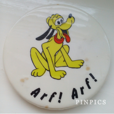 Button - Pluto 'Arf Arf' Rainbow Designs