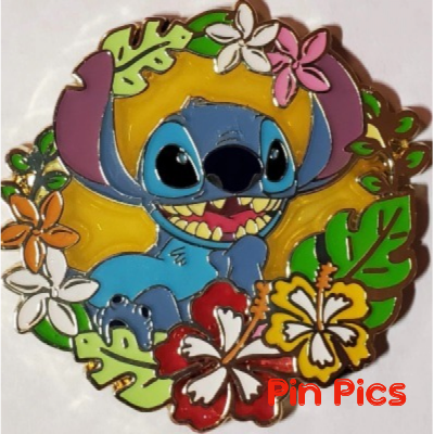Uncas - Stitch - Floral Portrait - Lilo and Stitch