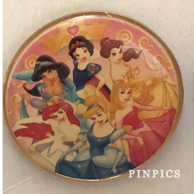 HK Princess Set (Round) - 12 Pin Set - Princesses in a Circle ONLY