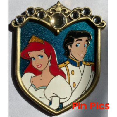 WDI - Ariel and Eric - Couples Crest - Prince Princess - The Little Mermaid