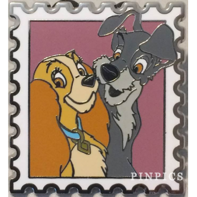 Magical Mystery - 10 Postage Stamp - Lady and The Tramp