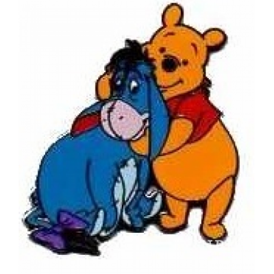 DLP - Pooh Hugging Eeyore