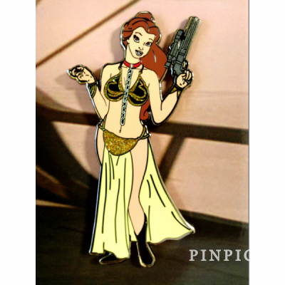 Unauthorized - Princess Belle as Slave Princess Leia from Star Wars