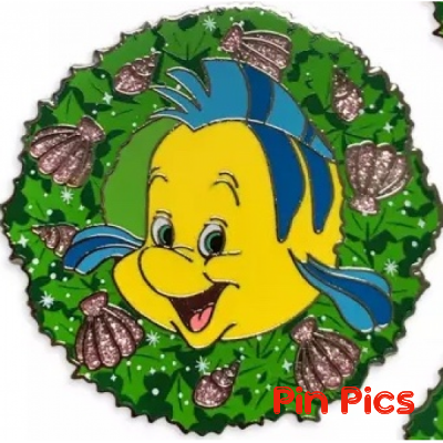 UK DS - Flounder - Little Mermaid - Christmas Wreath - Mystery