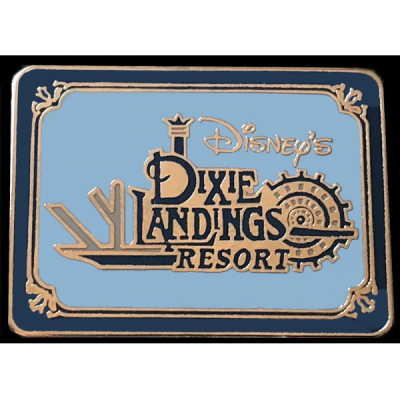 Older Dixie Landings Blue and Silver Pin