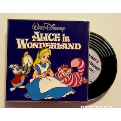 Alice, White Rabbit and Cheshire - Alice in Wonderland - Vintage Vinyl