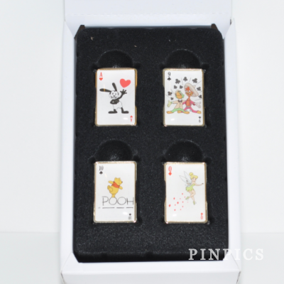 JDS - Oswald, Jose, Tinker Bell, Panchito & Pooh - Playing Cards - 4 Pin Set