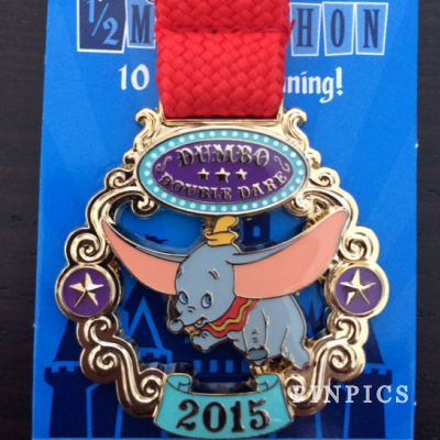DLR - runDisney Disneyland Half Marathon Weekend 2015 - Dumbo Double Dare Medal