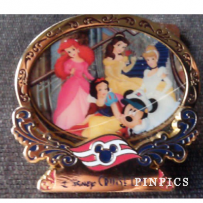 DCL - 'Aboard the Wonder' Artist Series - Captain Mickey & Princesses - Artist Proof