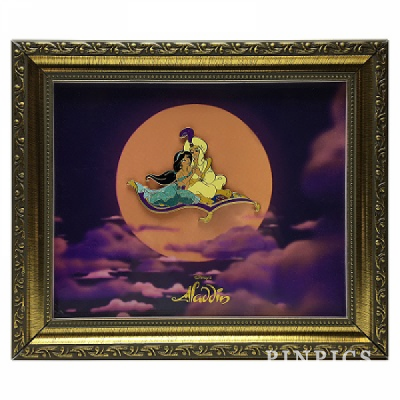 Aladdin 25th Anniversary Collection - Aladdin and Jasmine Framed Jumbo Pin