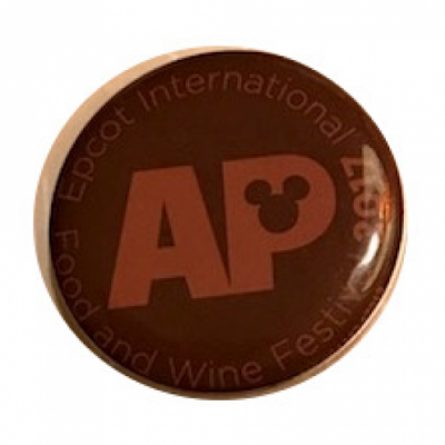 WDW - EPCOT International Food and Wine Festival 2017 AP Brown Button