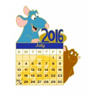 DSSH - Remy and Emile - Ratatouille - July - Pixar - Calendar