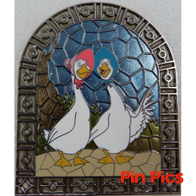 WDI - Abigail and Amelia - Birds - Stained Glass Mosaic - Aristocats