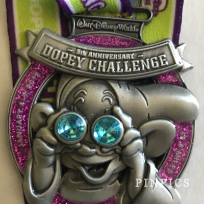 WDW - runDisney Marathon Weekend 2018 - 25th Anniversary - 5th Anniversary - Dopey Challenge Medal Replica