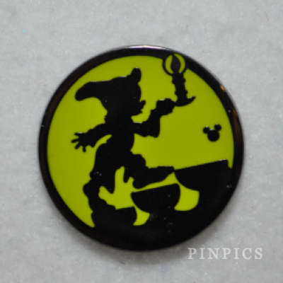 DLR - 2015 Hidden Mickey Character Silhouettes - Dopey