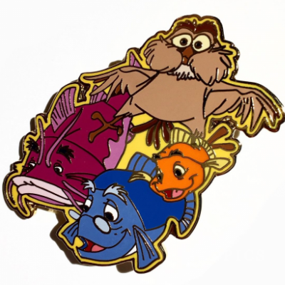 DCL - Merlin, Wart & Archimedes - Pin Trading Under the Sea - Briny Bubbles Bobbling Below
