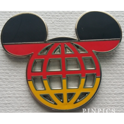 Mickey Icon Germany Flag Lattice Pin