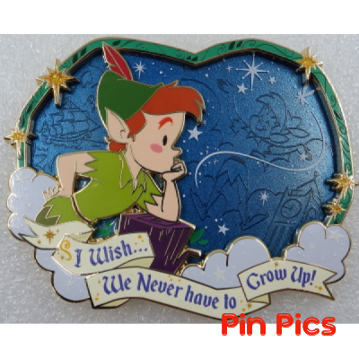 WDI - Cute Peter Pan - Wishes Series 1 - I Wish We Never Have to Grow Up - D23 - Jumbo