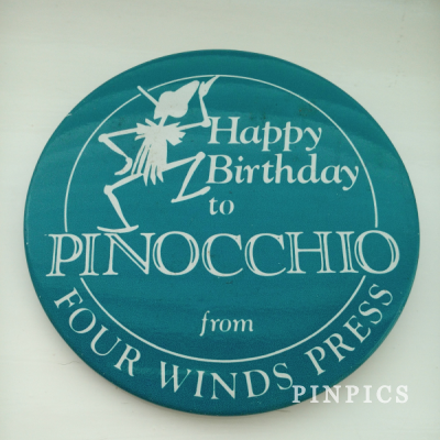 Button - UK - 'Happy Birthday Pinocchio'