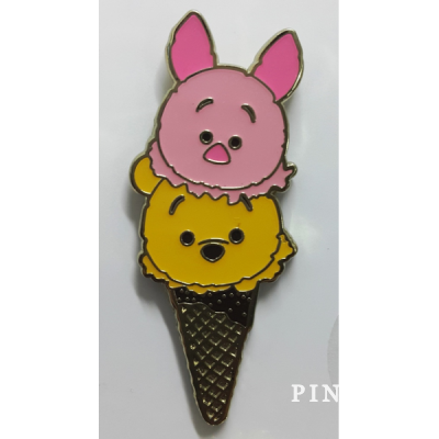 HKDL - Tsum Tsum Ice Cream Cone Booster - Pooh and Piglet