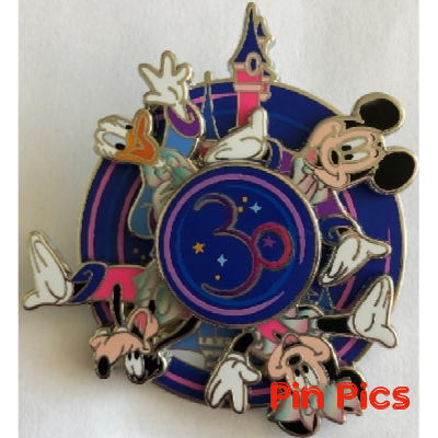 DLP - Mickey, Donald, Goofy - 30th Anniversary - Spinner