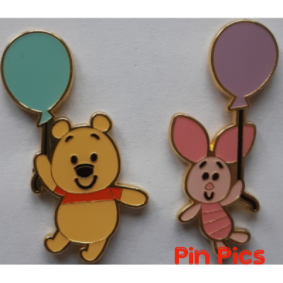 Loungefly - Chibi Pooh & Piglet with Balloons set - Winnie the Pooh