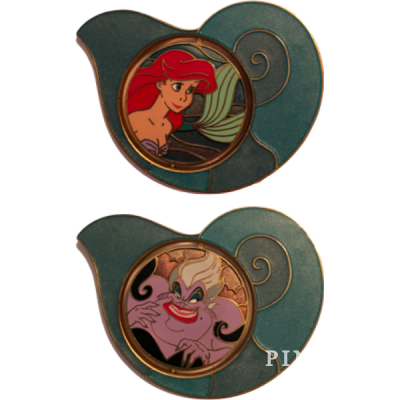 DEC - Ariel and Ursula - Little Mermaid - Shell - Good Versus Evil - Spinner