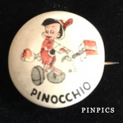 Button - Pinocchio - Donald Duck Peanut Butter