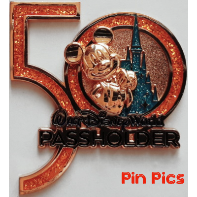 WDW - Golden Mickey - Cinderella Castle - 50th Anniversary - Annual Passholder 