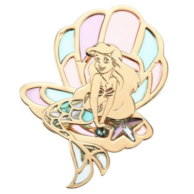 JDS - Ariel - Gold Princess - Stained Glass - Box Pin