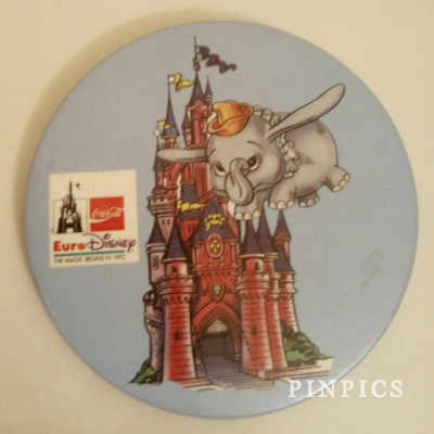Button - EuroDisney - Dumbo and castle