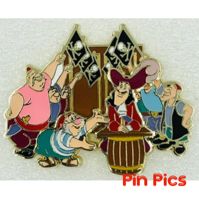 Captain Hook, Mr Smee and Pirates - Peter Pan