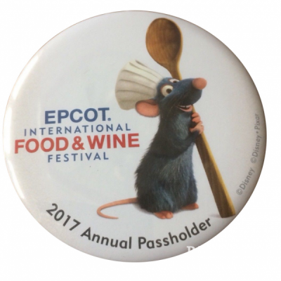 WDW - 2017 EPCOT International Food and Wine Festival AP Remy with Spoon Button