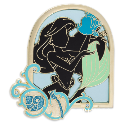 DS - Ariel and Flounder - Little Mermaid - Stunning Silhouette